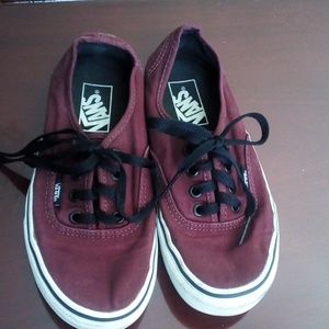 Burgundy Vans